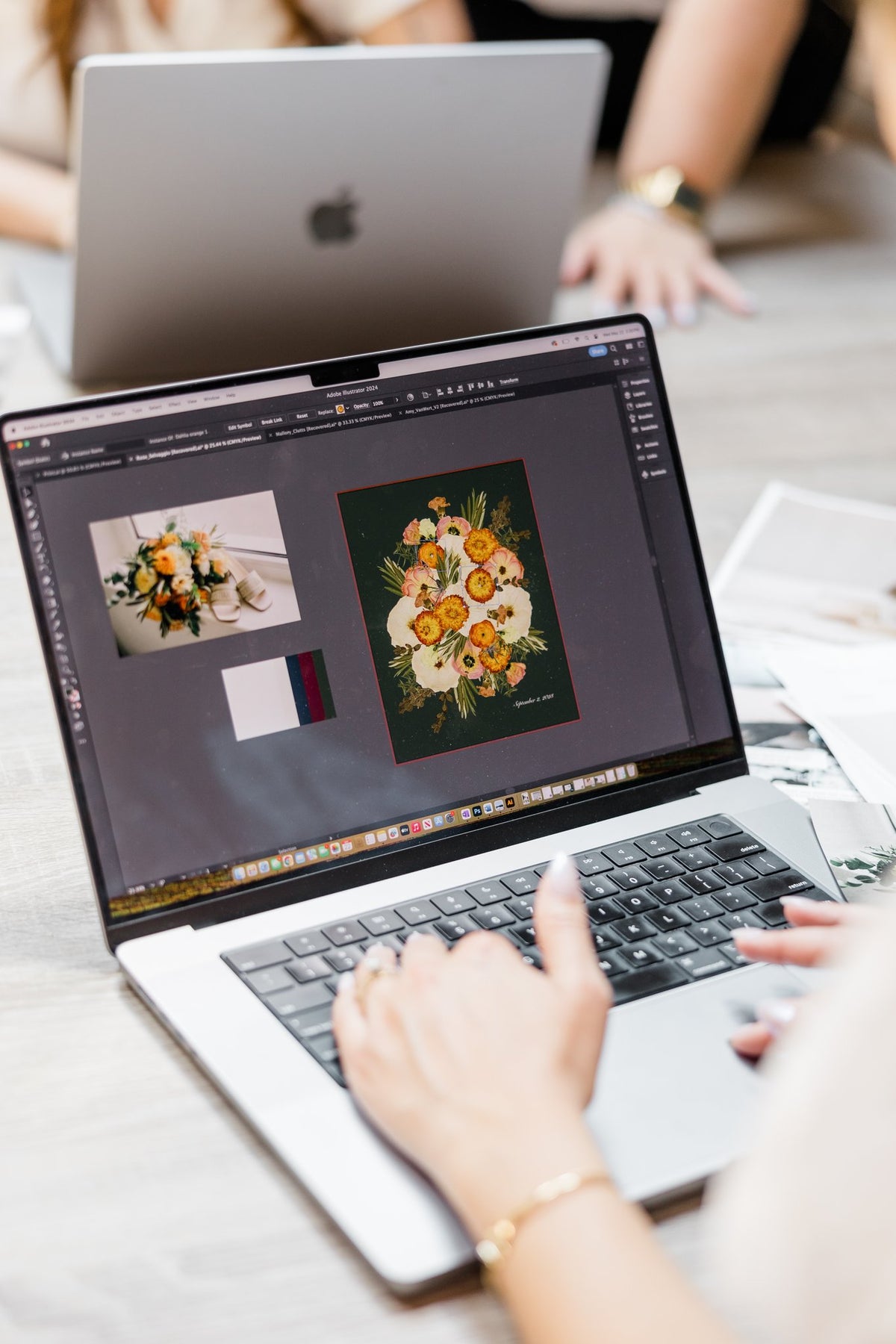 Digital Floral | Your Bouquet Recreated as a Pressed Flower Art Print