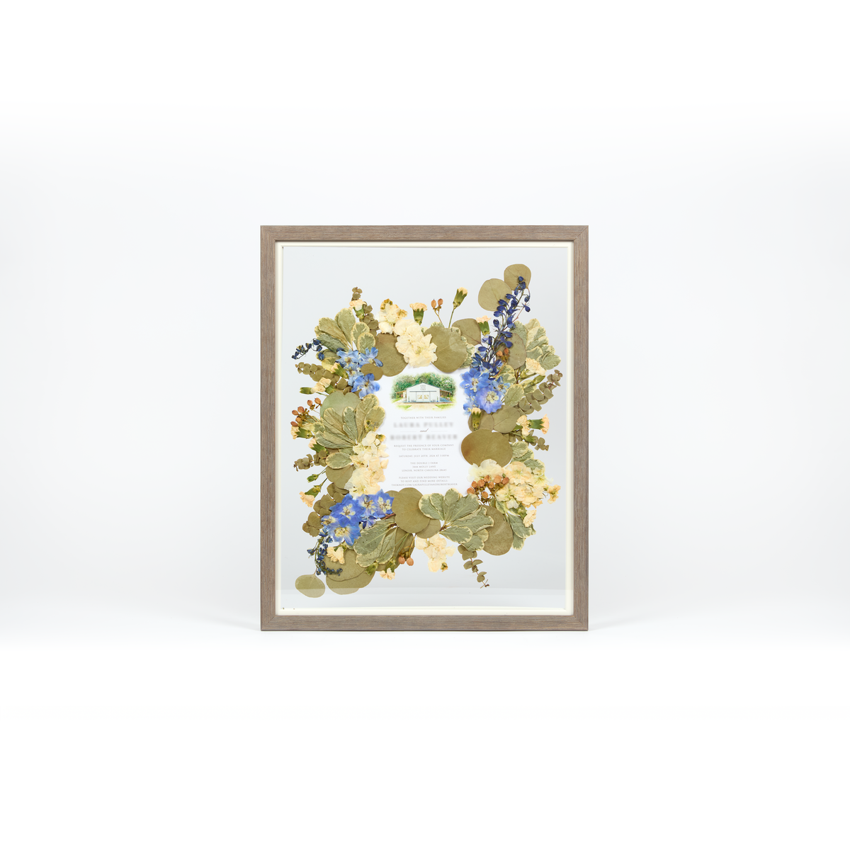 Barn Wood - 16x20 | Pressed Bouquet Frame