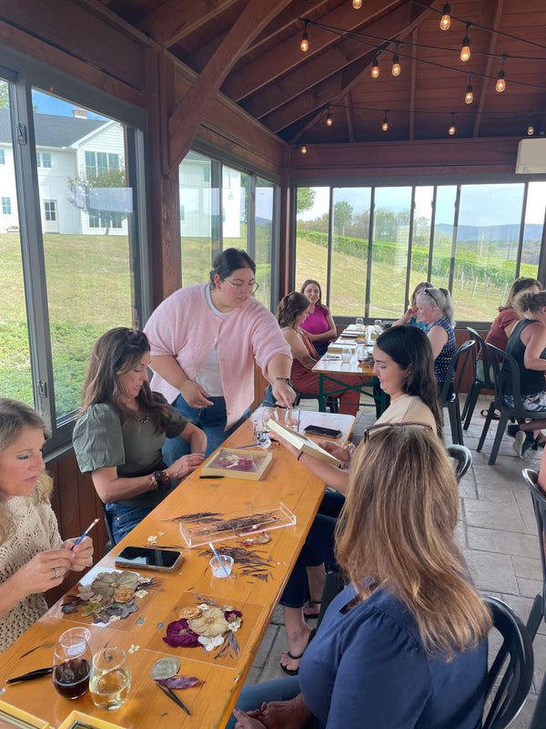 Pressed Flower Workshop At Galen Glen Winery