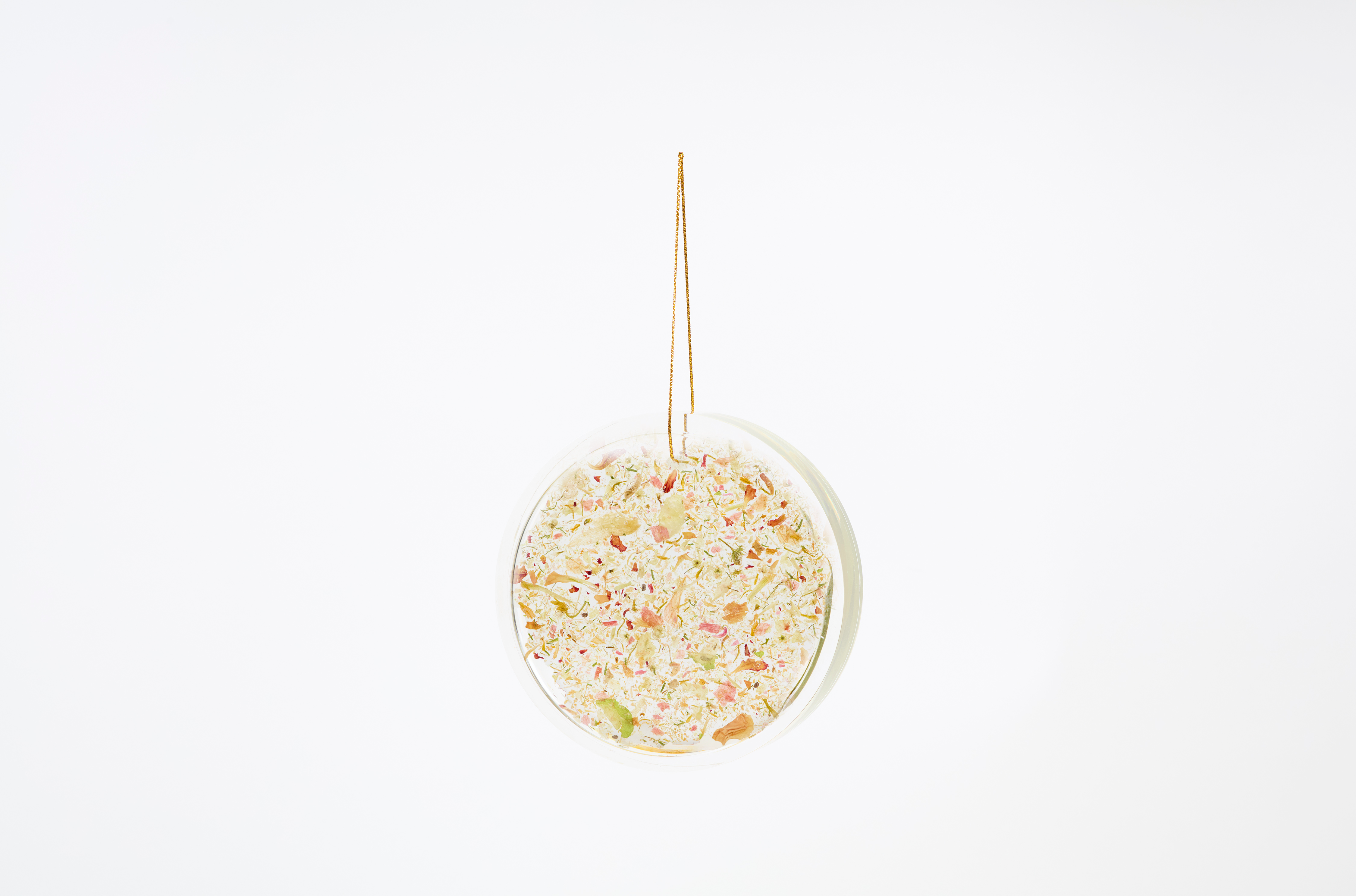 Pressed Flower Resin Ornament | 4x4x1