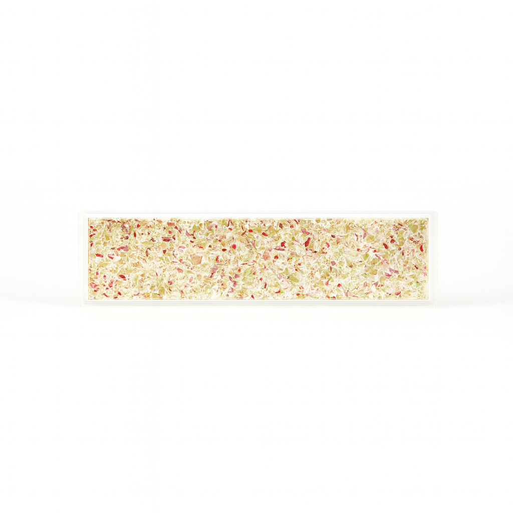 Dried Petal Confetti Resin Display Tray | 13x4