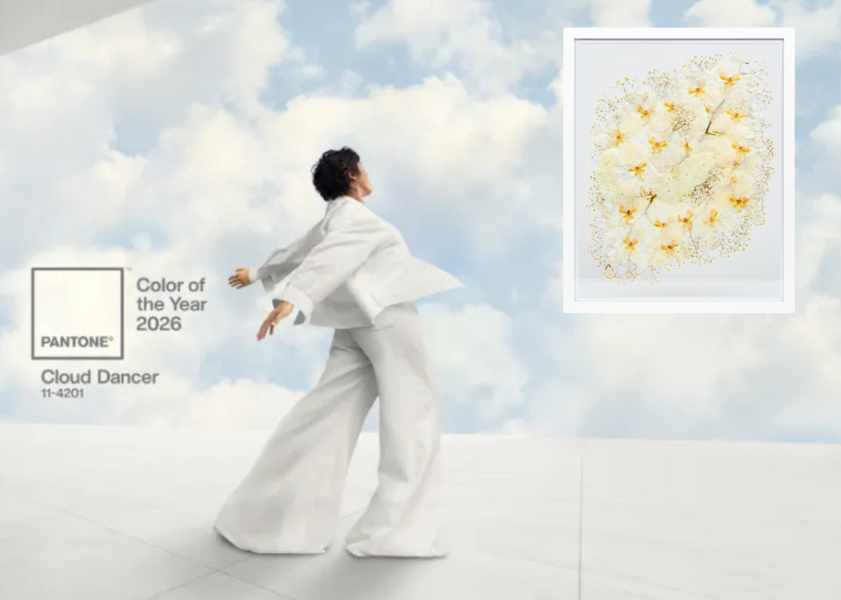 Cloud Dancer - Pantone Color of the Year 2026 and Element Design