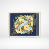 16x20 Flower Burst | Bouquet Preservation Frame