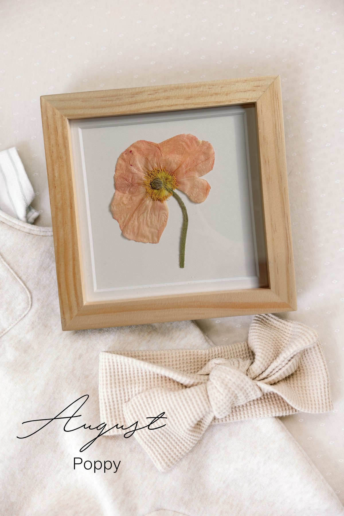 Pressed Birth Flowers in Frames