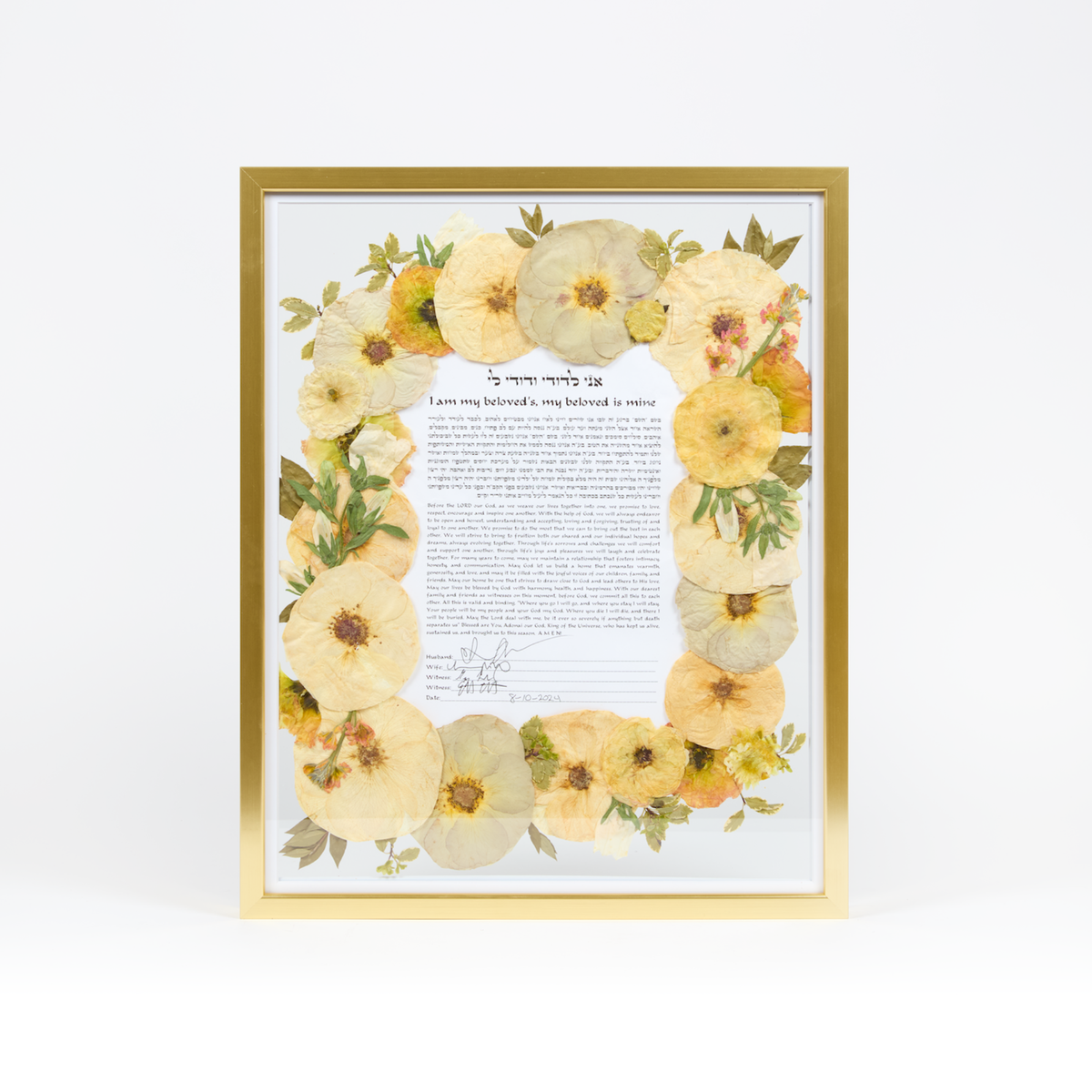16x20 Flower Burst | Bouquet Preservation Frame