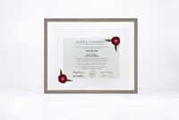Pressed Flower Diploma Frame | 16x20 Graduation Keepsake