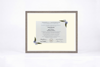 Pressed Flower Diploma Frame | 16x20 Graduation Keepsake