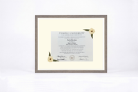 Pressed Flower Diploma Frame | 16x20 Graduation Keepsake