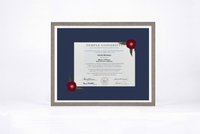 Pressed Flower Diploma Frame | 16x20 Graduation Keepsake