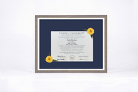 Pressed Flower Diploma Frame | 16x20 Graduation Keepsake