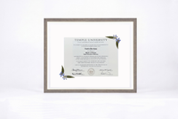Pressed Flower Diploma Frame | 16x20 Graduation Keepsake