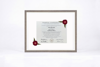 Pressed Flower Diploma Frame | 16x20 Graduation Keepsake