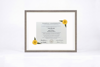 Pressed Flower Diploma Frame | 16x20 Graduation Keepsake