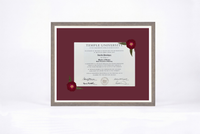 Pressed Flower Diploma Frame | 16x20 Graduation Keepsake