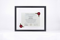Pressed Flower Diploma Frame | 16x20 Graduation Keepsake