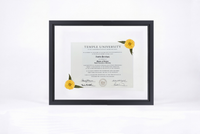 Pressed Flower Diploma Frame | 16x20 Graduation Keepsake