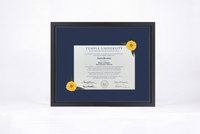 Pressed Flower Diploma Frame | 16x20 Graduation Keepsake