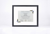 Pressed Flower Diploma Frame | 16x20 Graduation Keepsake