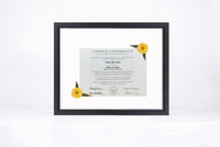 Pressed Flower Diploma Frame | 16x20 Graduation Keepsake