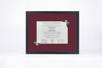 Pressed Flower Diploma Frame | 16x20 Graduation Keepsake
