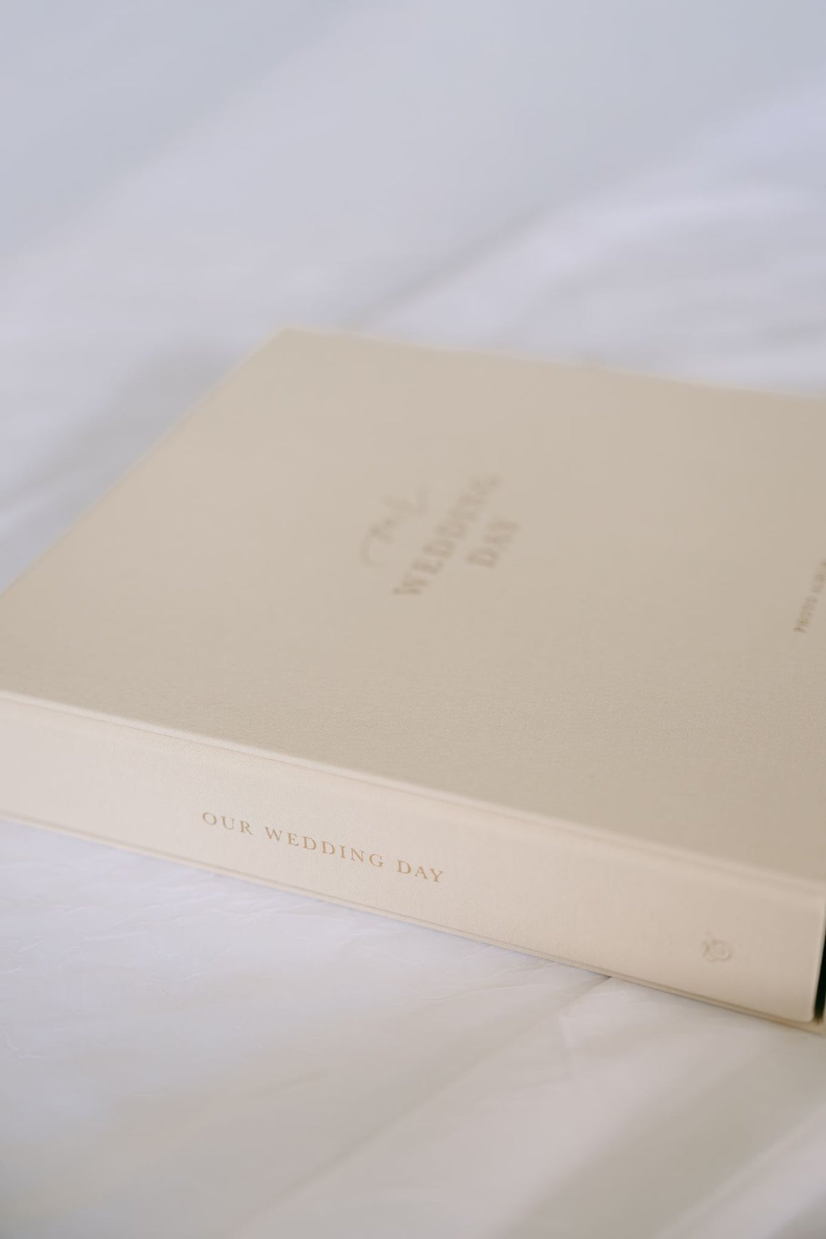 Blush and Gold Wedding Day Photo Album | Includes Photo Corners and Extra Pages
