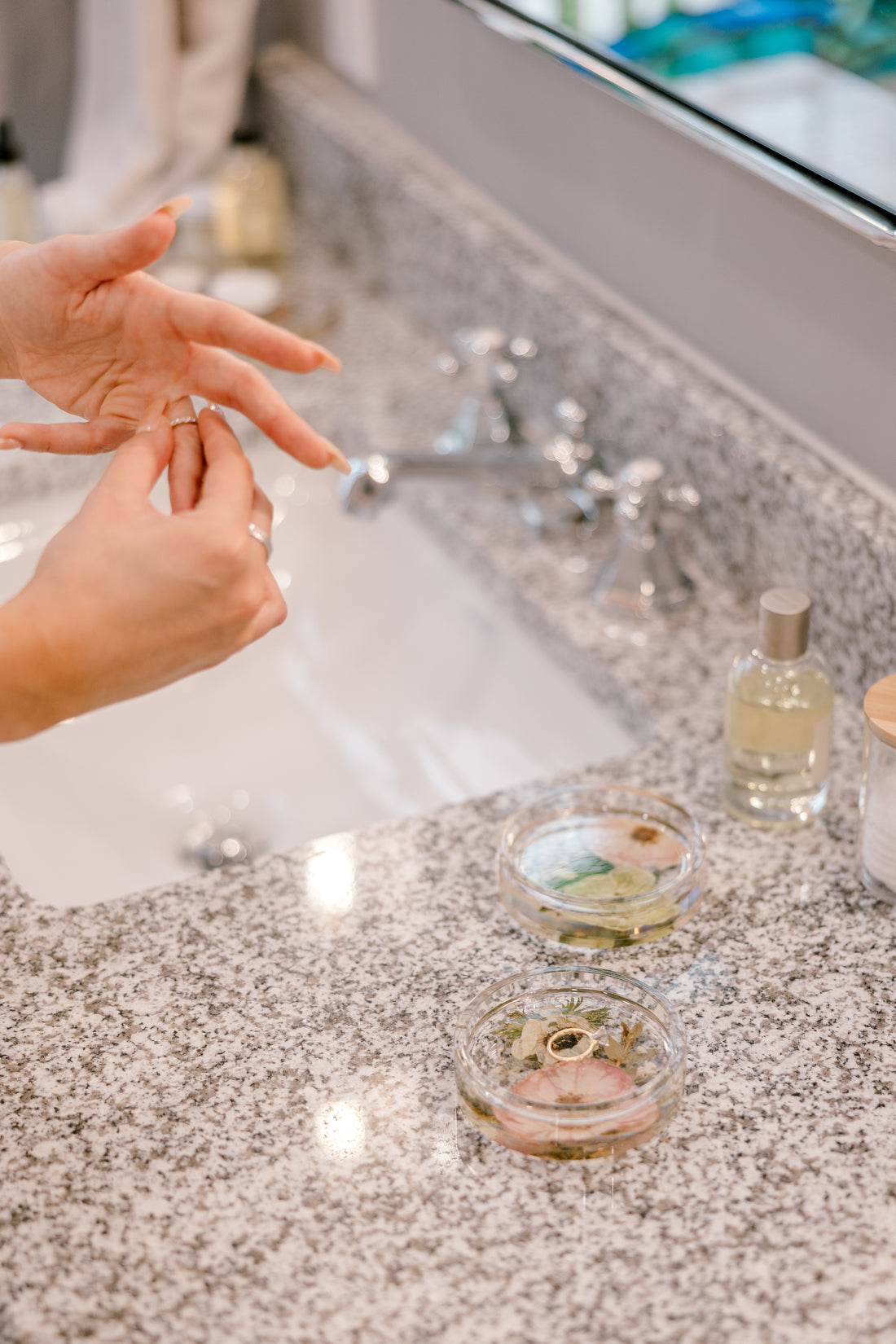 Pressed Flower Ring Dish