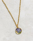 Gold Bezel Cup Necklaces