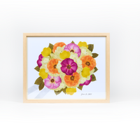 Digital Floral - Your Bouquet Designed as an Art Print (8-10 Week Delivery)