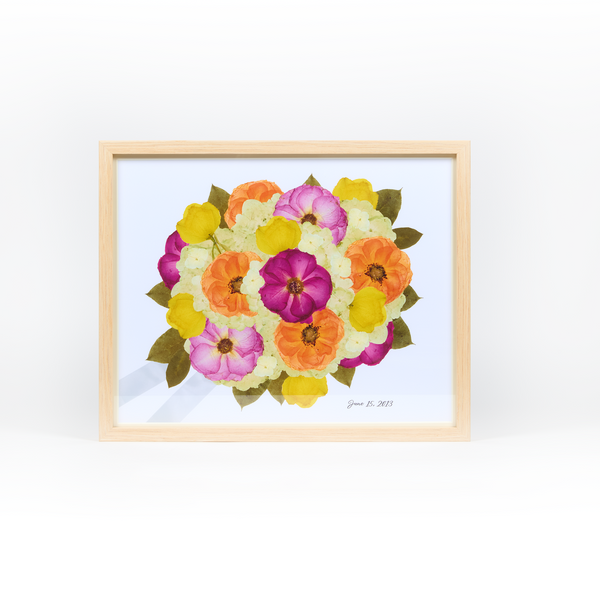 Digital Floral - Your Bouquet Designed as an Art Print (8-10 Week Delivery)