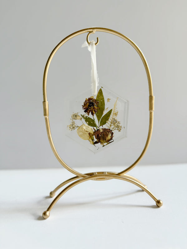 Ornament Stand | Oval Wrought Iron