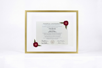 Pressed Flower Diploma Frame | 16x20 Graduation Keepsake