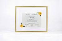 Pressed Flower Diploma Frame | 16x20 Graduation Keepsake