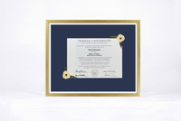 Pressed Flower Diploma Frame | 16x20 Graduation Keepsake