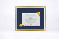 Pressed Flower Diploma Frame | 16x20 Graduation Keepsake