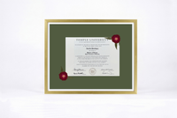 Pressed Flower Diploma Frame | 16x20 Graduation Keepsake