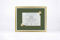 Pressed Flower Diploma Frame | 16x20 Graduation Keepsake