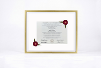 Pressed Flower Diploma Frame | 16x20 Graduation Keepsake