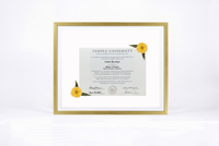Pressed Flower Diploma Frame | 16x20 Graduation Keepsake