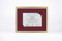 Pressed Flower Diploma Frame | 16x20 Graduation Keepsake