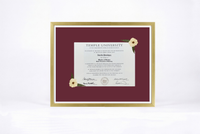 Pressed Flower Diploma Frame | 16x20 Graduation Keepsake