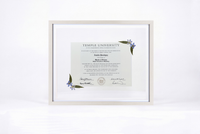 Pressed Flower Diploma Frame | 16x20 Graduation Keepsake