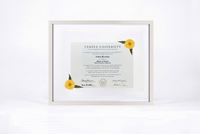 Pressed Flower Diploma Frame | 16x20 Graduation Keepsake