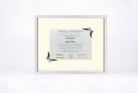 Pressed Flower Diploma Frame | 16x20 Graduation Keepsake