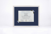 Pressed Flower Diploma Frame | 16x20 Graduation Keepsake