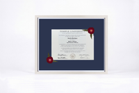 Pressed Flower Diploma Frame | 16x20 Graduation Keepsake