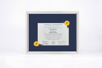 Pressed Flower Diploma Frame | 16x20 Graduation Keepsake