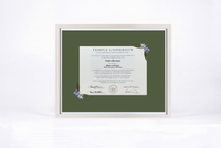 Pressed Flower Diploma Frame | 16x20 Graduation Keepsake