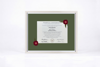 Pressed Flower Diploma Frame | 16x20 Graduation Keepsake