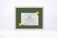 Pressed Flower Diploma Frame | 16x20 Graduation Keepsake