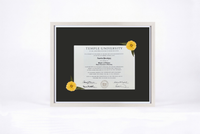Pressed Flower Diploma Frame | 16x20 Graduation Keepsake